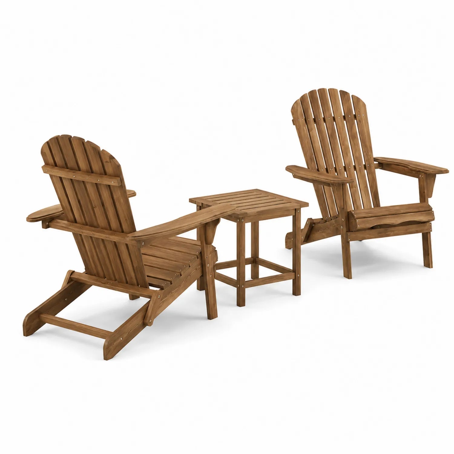 Set di Sedie e Tavolino da Giardino in Legno di Acacia