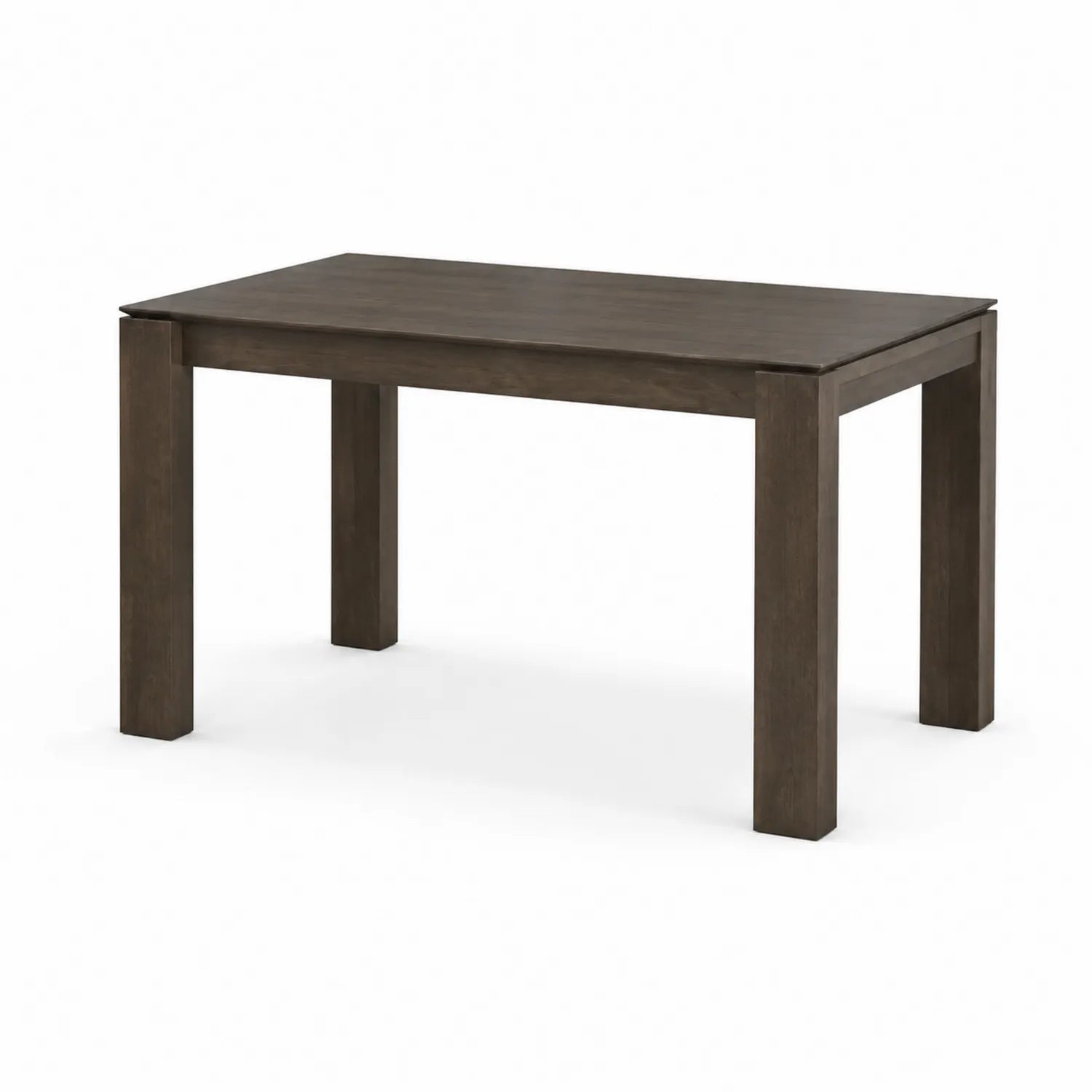 Tavolo da pranzo rettangolare in legno marrone 140x80 cm