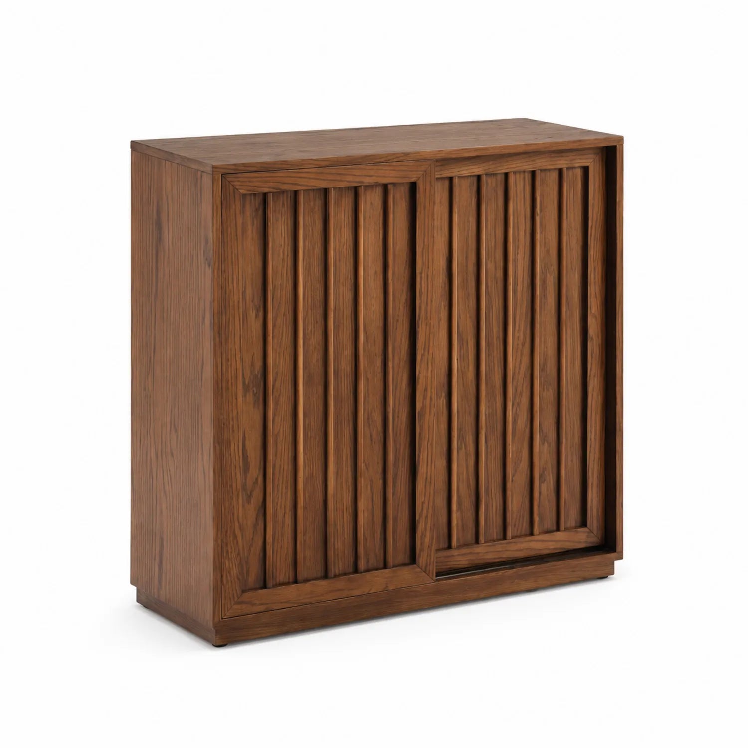 Credenza in legno di rovere con ante scorrevoli