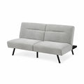 Divano letto in velluto con gambe in metallo 180x90x85 cm