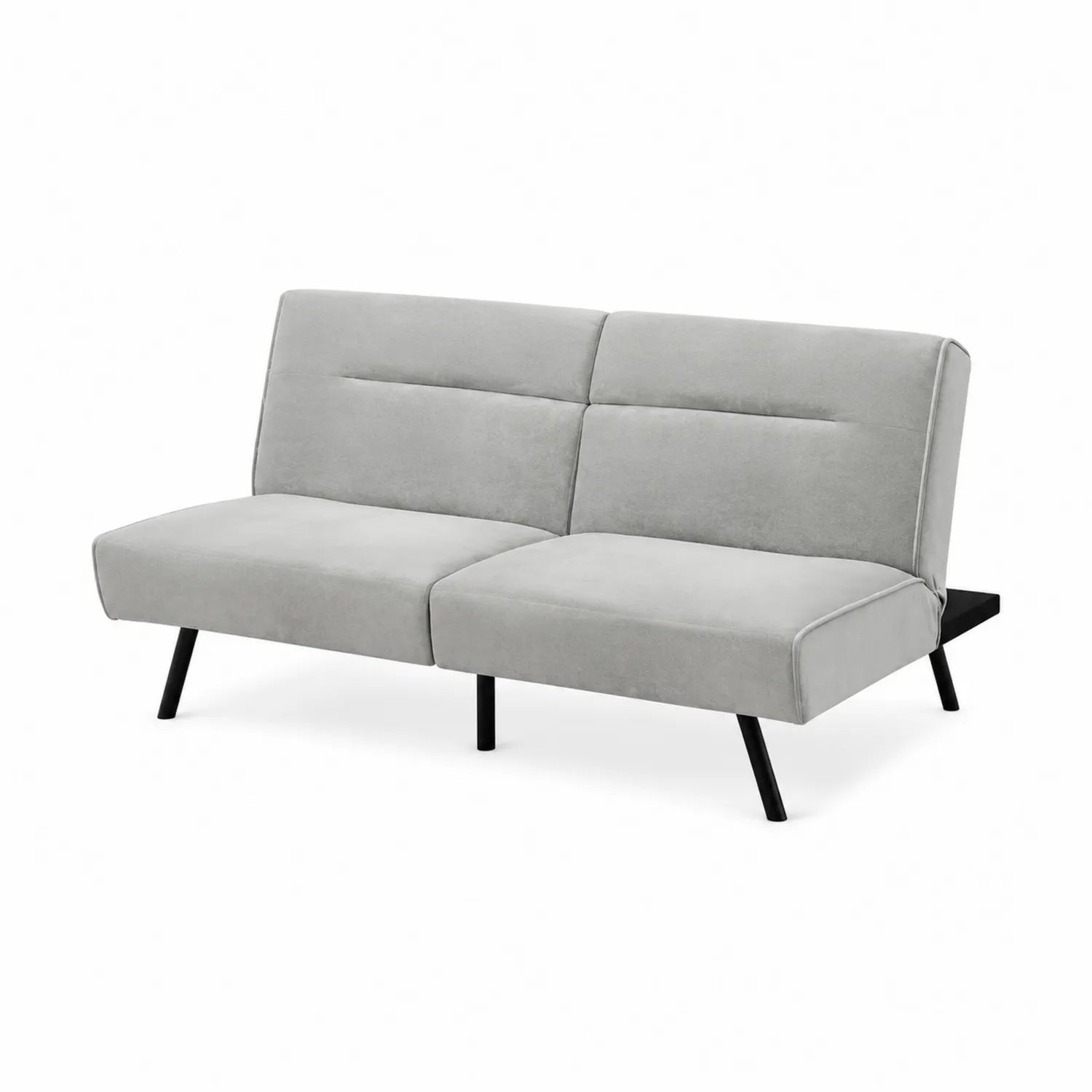 Divano letto in velluto con gambe in metallo 180x90x85 cm