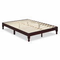 Letto matrimoniale in legno di pino 200x160 cm Marrone Scuro