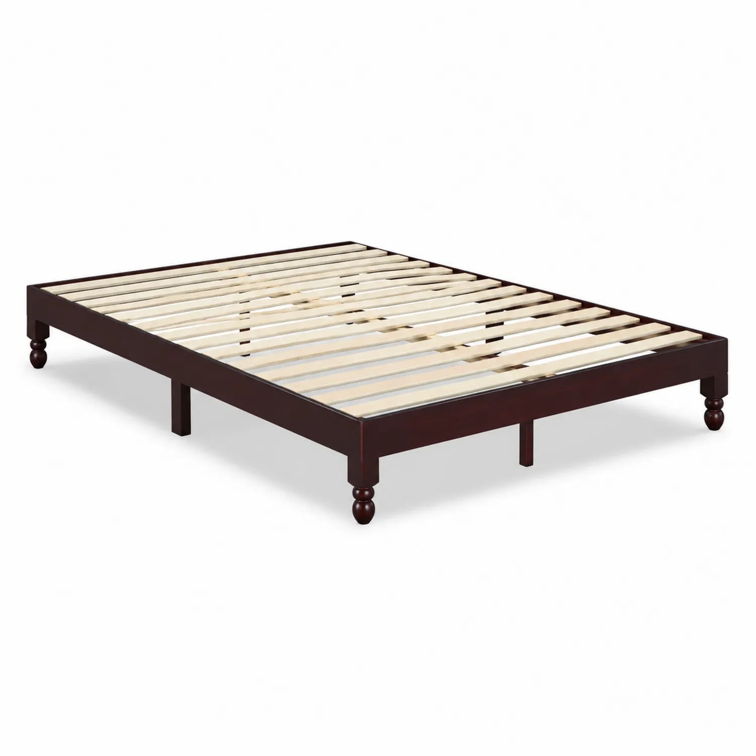 Letto matrimoniale in legno di pino 200x160 cm Marrone Scuro