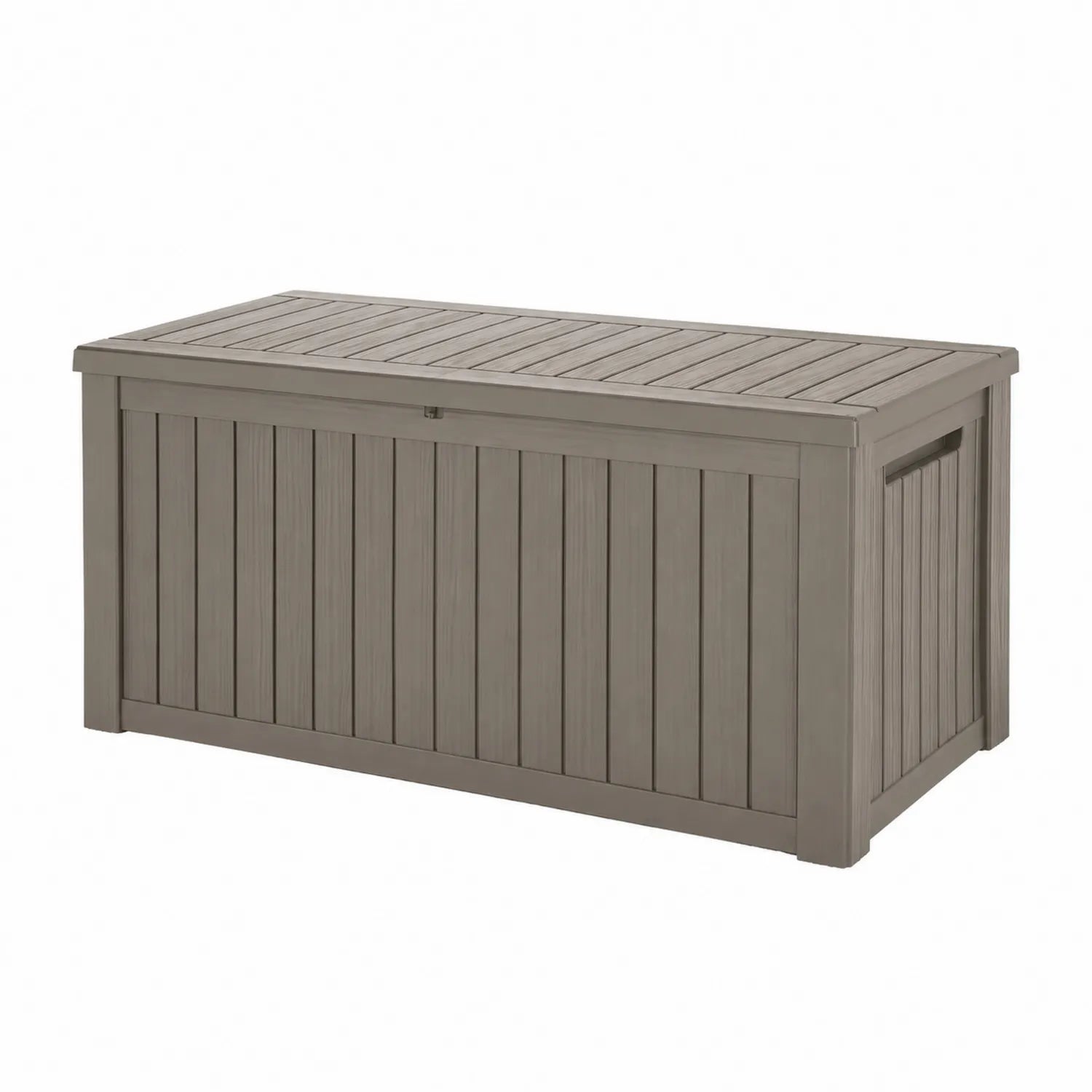 Cassapanca da Esterno in Polipropilene Grigio 120x50x60 cm