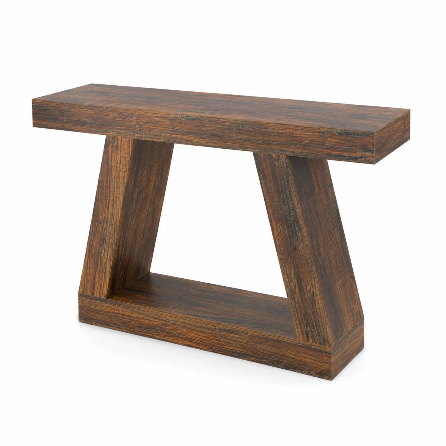 Tavolo Console Legno Massello Marrone 120x40x80 cm